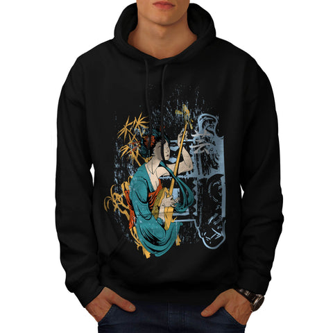 Geisha Music Doll Mens Hoodie