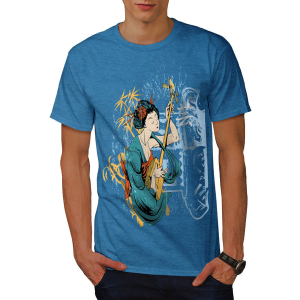 Geisha Music Doll Mens T-Shirt