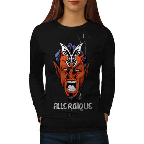 Allergique Devil Womens Long Sleeve T-Shirt