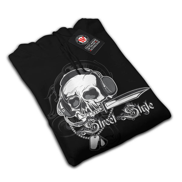 Skull Street Style Mens Hoodie