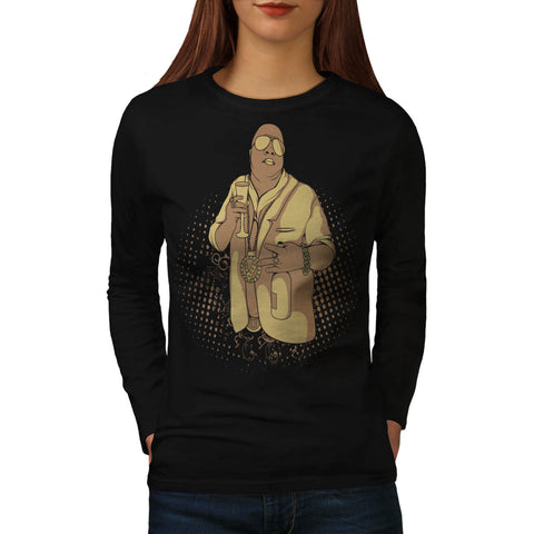 Gangster Rapper Life Womens Long Sleeve T-Shirt