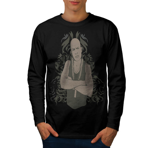 Gangster Rapper Thug Mens Long Sleeve T-Shirt