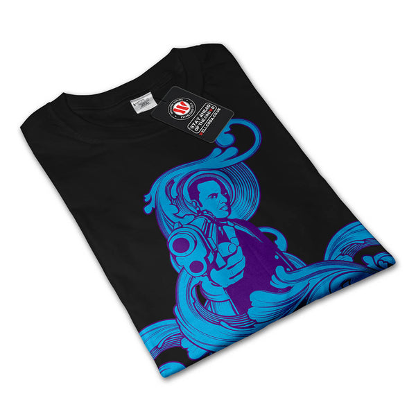 Gun Point Gangster Mens Long Sleeve T-Shirt