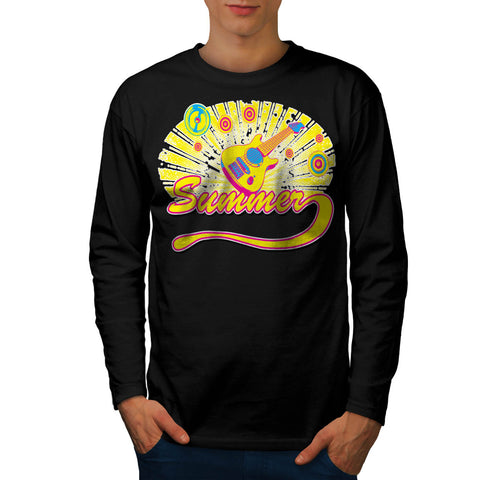 Summer Beats Vibe Mens Long Sleeve T-Shirt