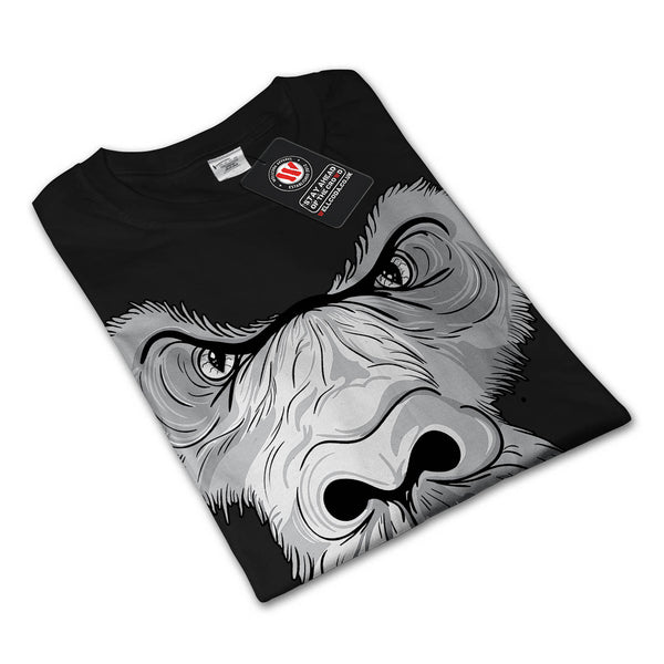 Evil Monkey Ape Face Mens Long Sleeve T-Shirt