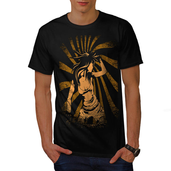 Dancing Girl Party Mens T-Shirt