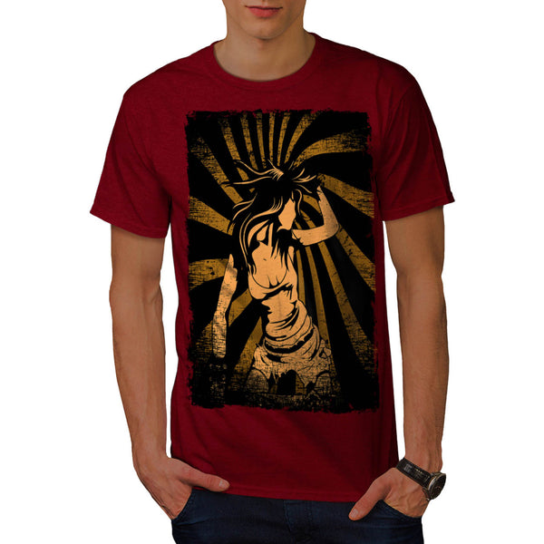 Dancing Girl Party Mens T-Shirt