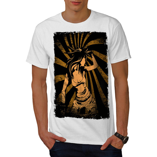 Dancing Girl Party Mens T-Shirt