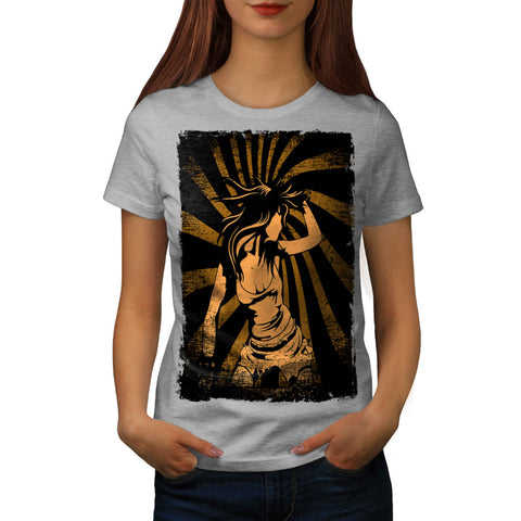Dancing Girl Party Womens T-Shirt