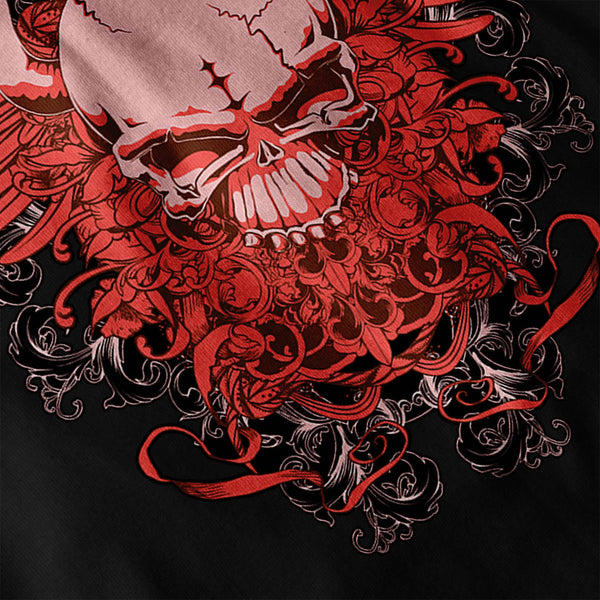 Raging Devil Head Mens Long Sleeve T-Shirt
