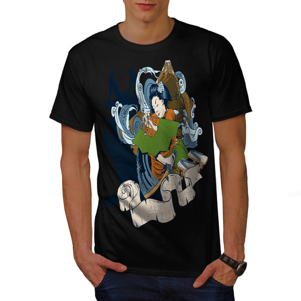 Geisha Japan Lady Mens T-Shirt