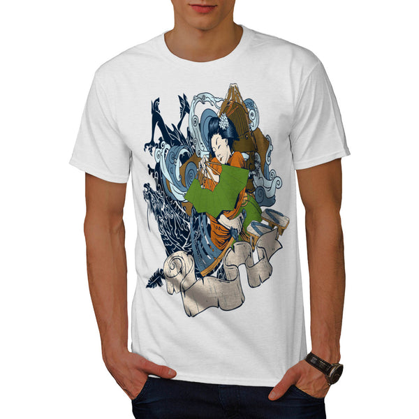 Geisha Japan Lady Mens T-Shirt