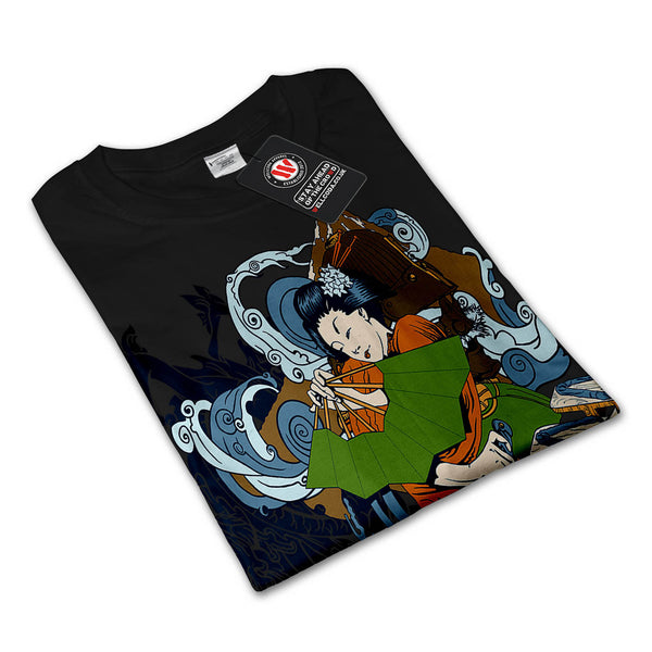 Geisha Japan Lady Mens Long Sleeve T-Shirt