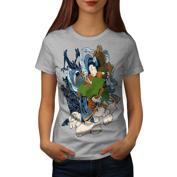 Geisha Japan Lady Womens T-Shirt