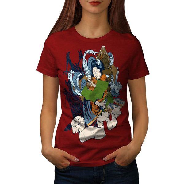 Geisha Japan Lady Womens T-Shirt