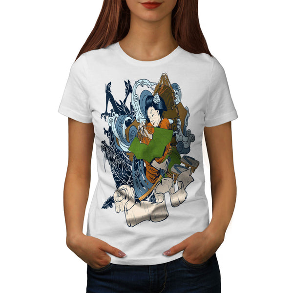 Geisha Japan Lady Womens T-Shirt