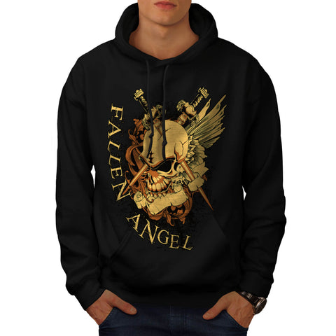 Fallen Angel Battle Mens Hoodie