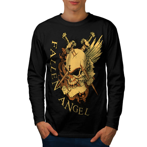 Fallen Angel Battle Mens Long Sleeve T-Shirt