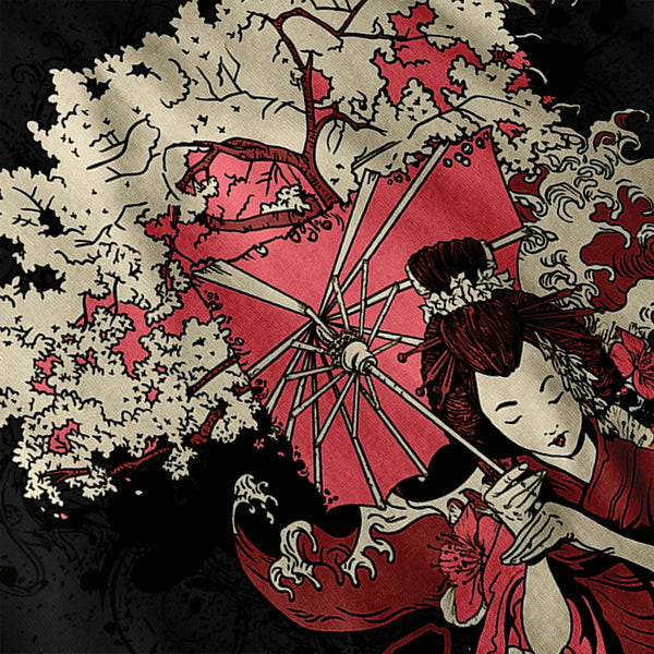 Geisha Japan Girl Mens Long Sleeve T-Shirt