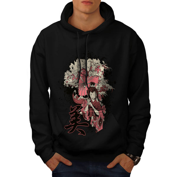 Geisha Japan Girl Mens Hoodie