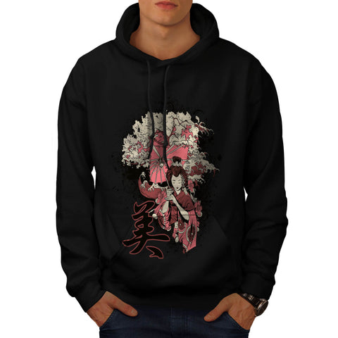 Geisha Japan Girl Mens Hoodie