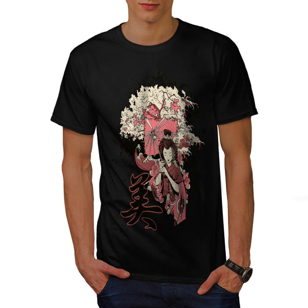 Geisha Japan Girl Mens T-Shirt