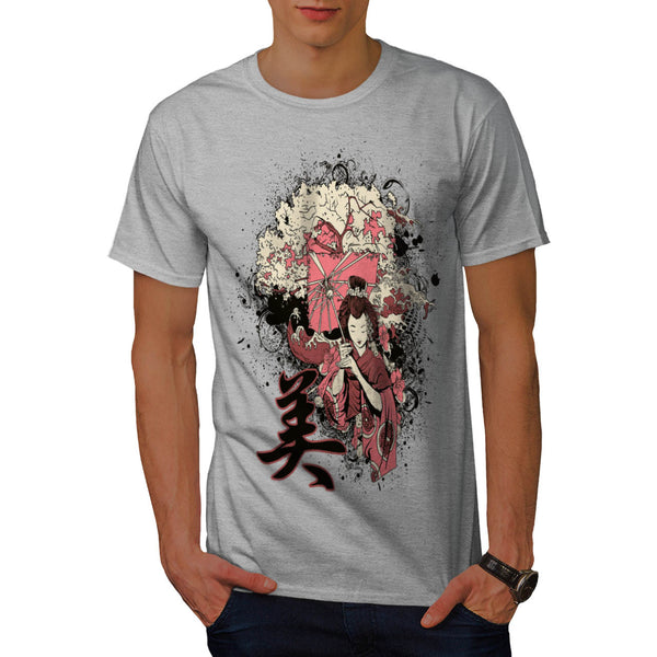 Geisha Japan Girl Mens T-Shirt