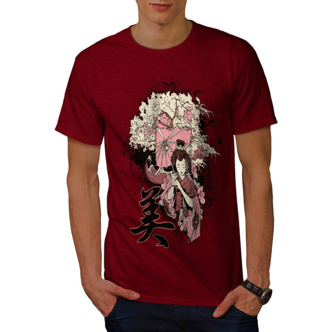 Geisha Japan Girl Mens T-Shirt