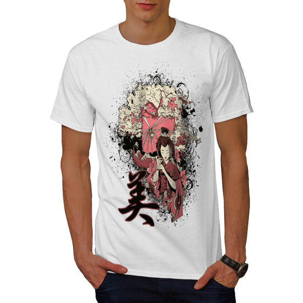 Geisha Japan Girl Mens T-Shirt