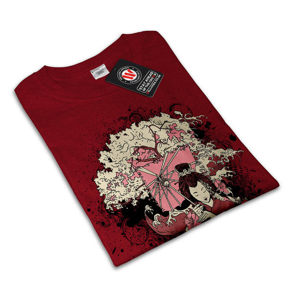 Geisha Japan Girl Womens T-Shirt
