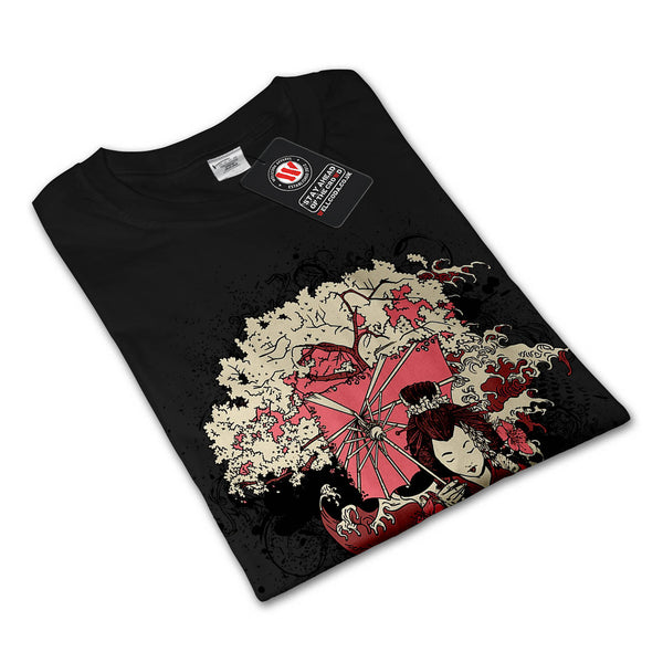 Geisha Japan Girl Mens Long Sleeve T-Shirt