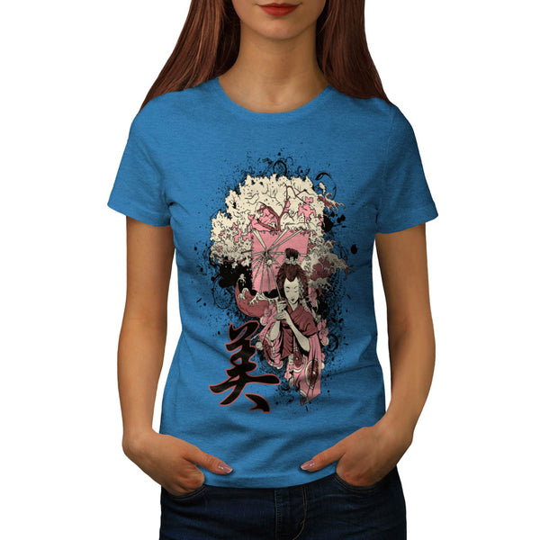 Geisha Japan Girl Womens T-Shirt