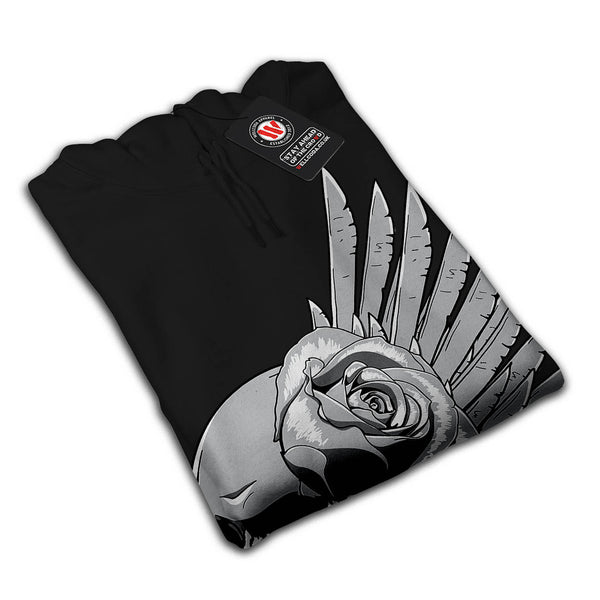 Skull Wing Design Mens Hoodie