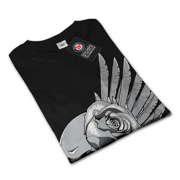 Skull Wing Design Mens Long Sleeve T-Shirt