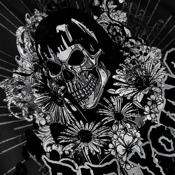 Die Young Fear Skull Mens Long Sleeve T-Shirt
