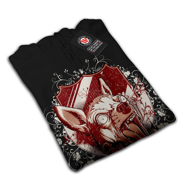 Crazy Chihuahua Dog Mens Hoodie
