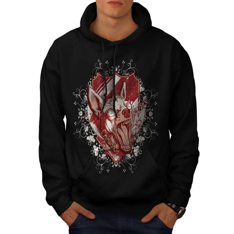 Crazy Chihuahua Dog Mens Hoodie