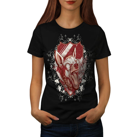 Crazy Chihuahua Dog Womens T-Shirt