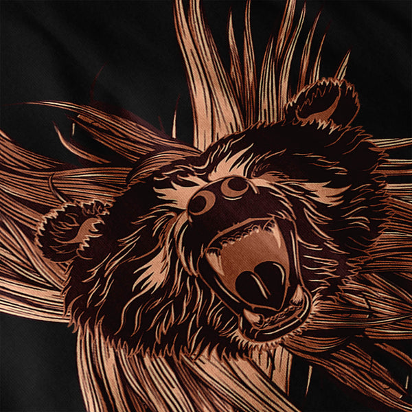 Grizzly Brown Bear Mens Long Sleeve T-Shirt