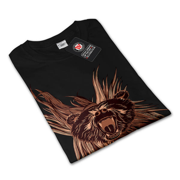 Grizzly Brown Bear Mens Long Sleeve T-Shirt
