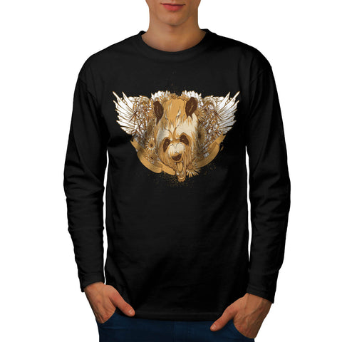 Chinese Panda Bear Mens Long Sleeve T-Shirt