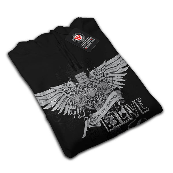 Belive Grave Stone Mens Hoodie