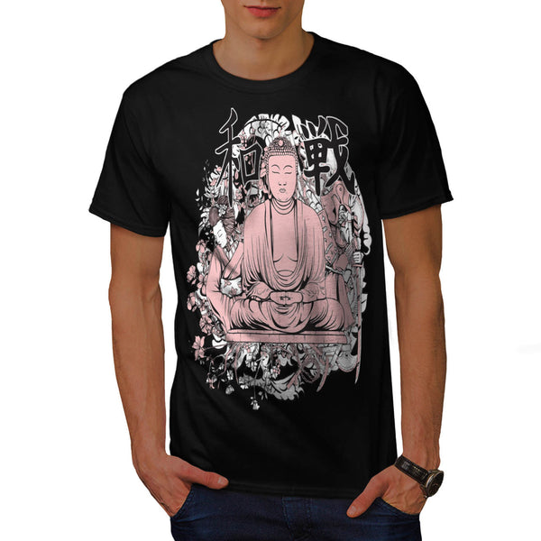 Buddha Asia Model Mens T-Shirt