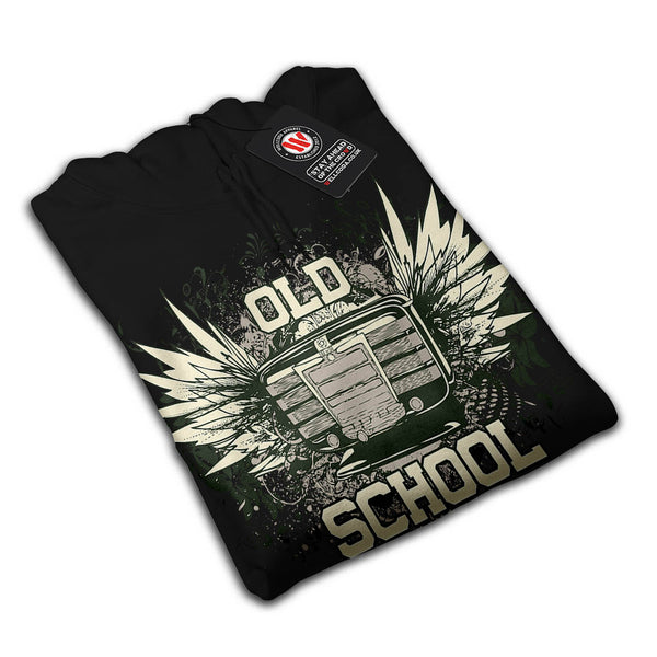 Old School Radio Mens Hoodie