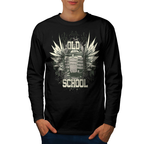 Old School Radio Mens Long Sleeve T-Shirt