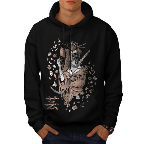 Horror Geisha Doll Mens Hoodie