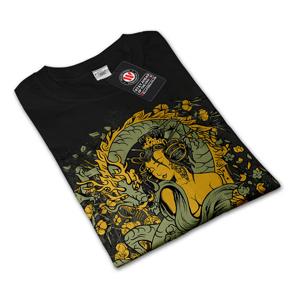 Chinese Dragon Girl Mens Long Sleeve T-Shirt