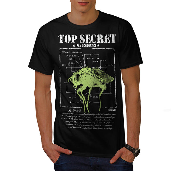 Top Secret Fly Insect Mens T-Shirt