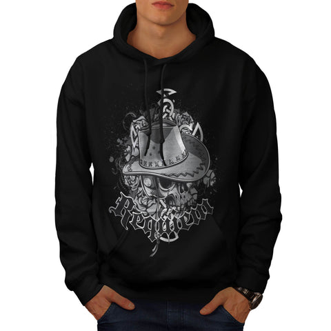 Final Requiem Skull Mens Hoodie