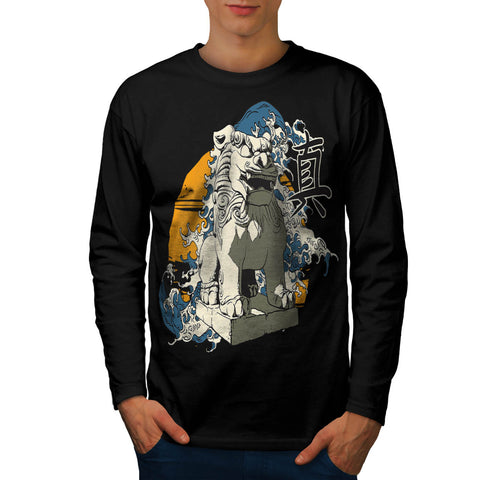 Traditional Statue Mens Long Sleeve T-Shirt